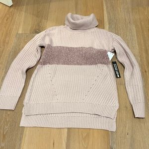Design lab knit turtleneck sweater pink XS